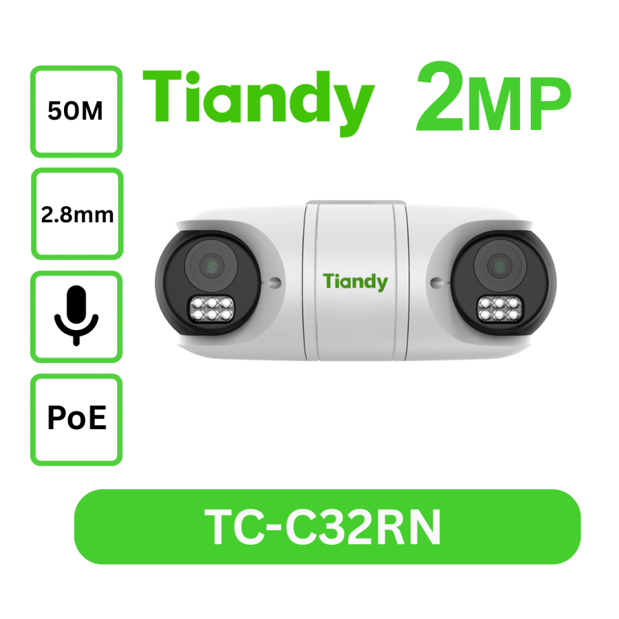2MP Dual TC-C32RN Turret I5/E/Y/QX/2.8mm/V4.2