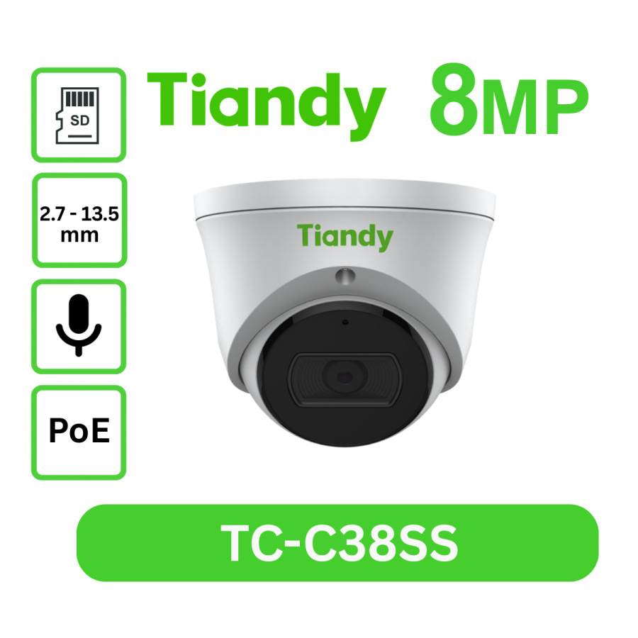 8MP Starlight Motorized TC-C38SS I5/A/E/Y/M/H/2.7-13.5mm/V4.0